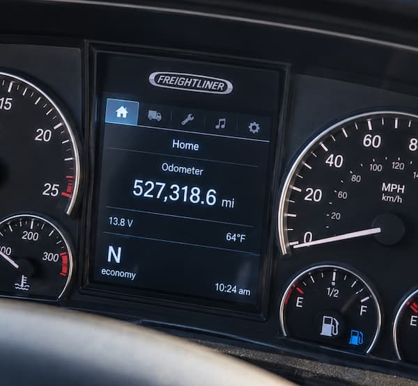 Truck dashboard